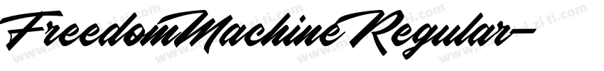 FreedomMachine Regular字体转换